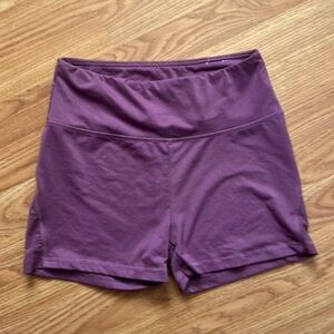 Balance Collection purple yoga shorts with mesh sz M